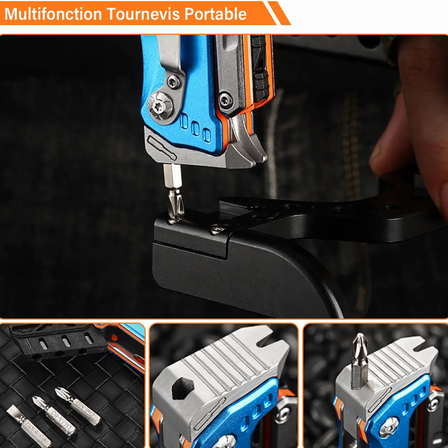 Pince Multifonction en Acier Inoxydable 17 en 1, Couteau Multifonction avec Sac, Outil Multitool Scie Embouts Tournevis Ouvre-Bouteille pour Camping, Extérieur, Randonnée, Survie, Réparation