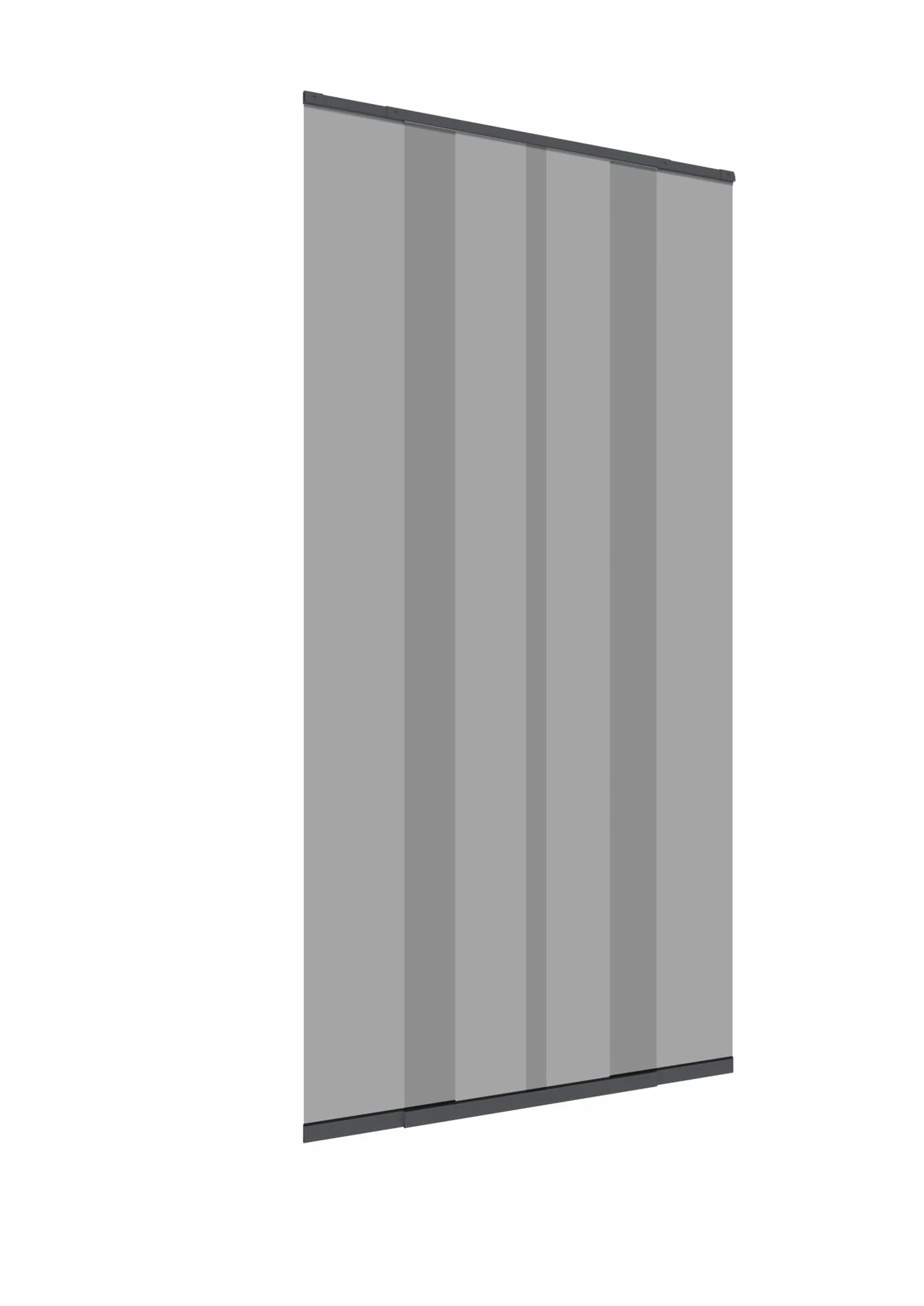 Windhager Moustiquaire porte télescopique 120 x 250 cm, rideau anti-insectes moustiques, installation facile sans perçage, passage libre pour porte balcon, anthracite, 04302