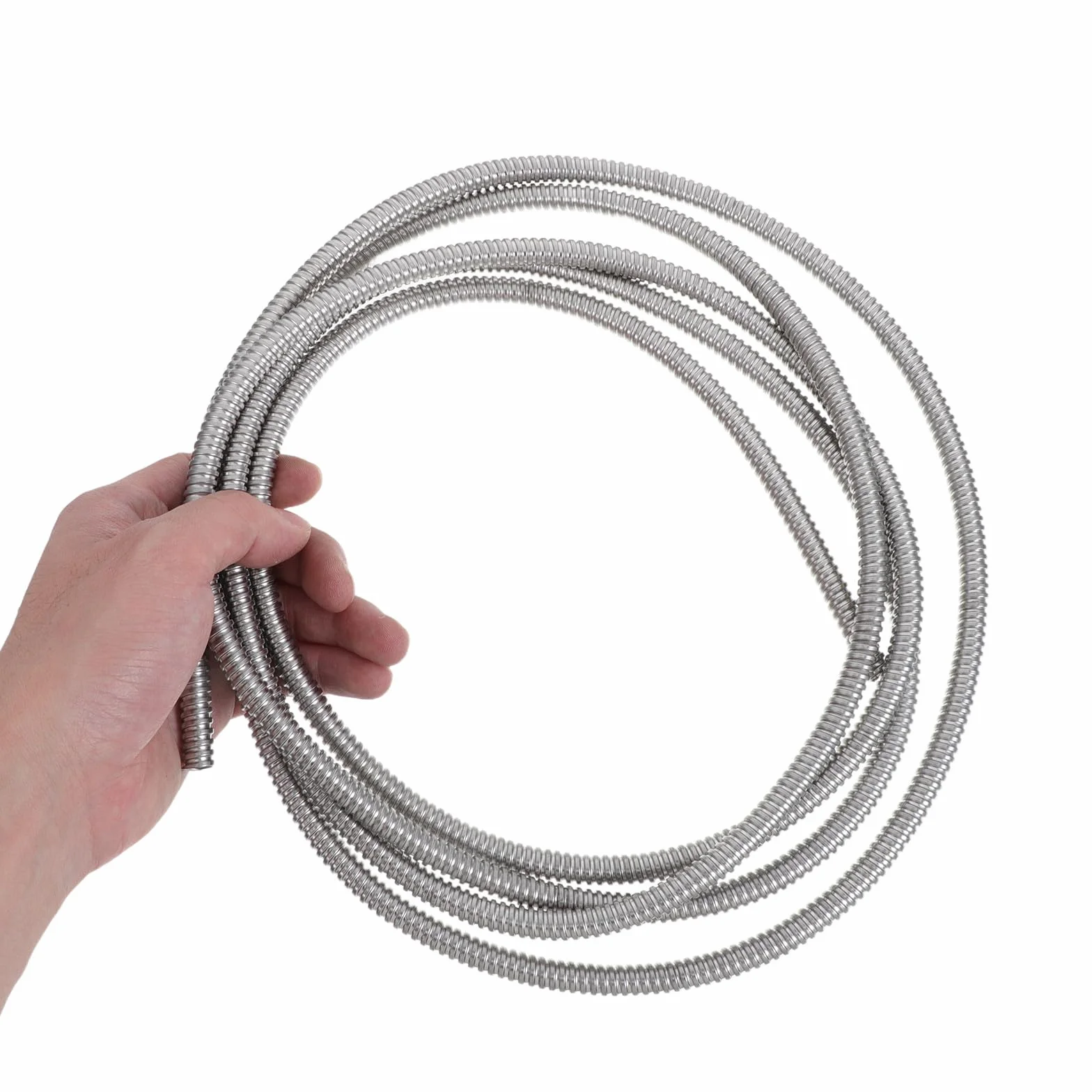 Gatuida Gaine ÉLectrique Flexible en Acier Inoxydable 304 Tube De Protection De CâBles RéSistant Et Flexible 118.11In Gestion SéCuriséE pour CâBles Industriels Et Domestiques