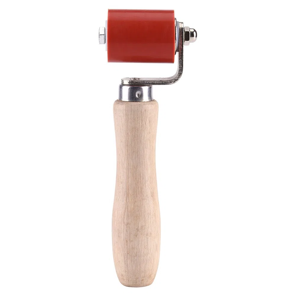 Rouleau de Pression à Main Presseur en Silicone Outil de Soudage Résistant Haute Température 40 mm （Couleur: Rouge）