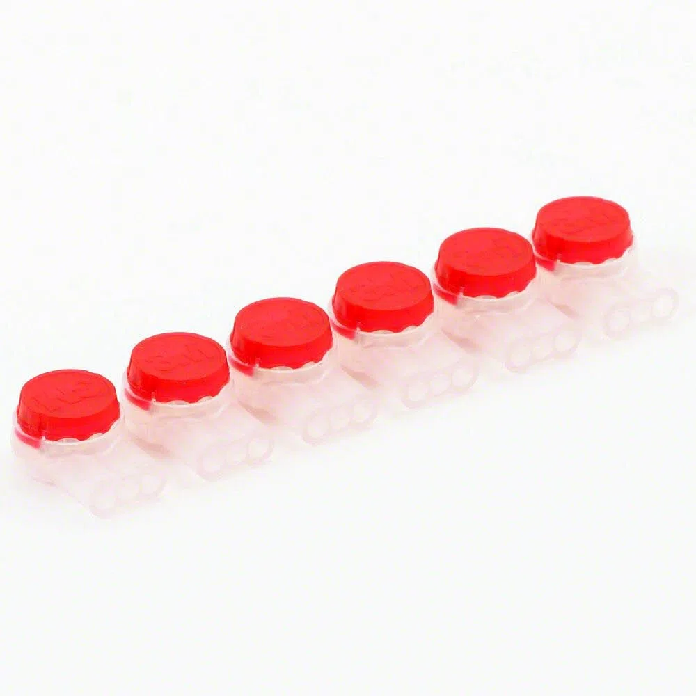 3M Scotchlok UR2 - Lot de 100 connecteurs - 3 Fils - Rouge
