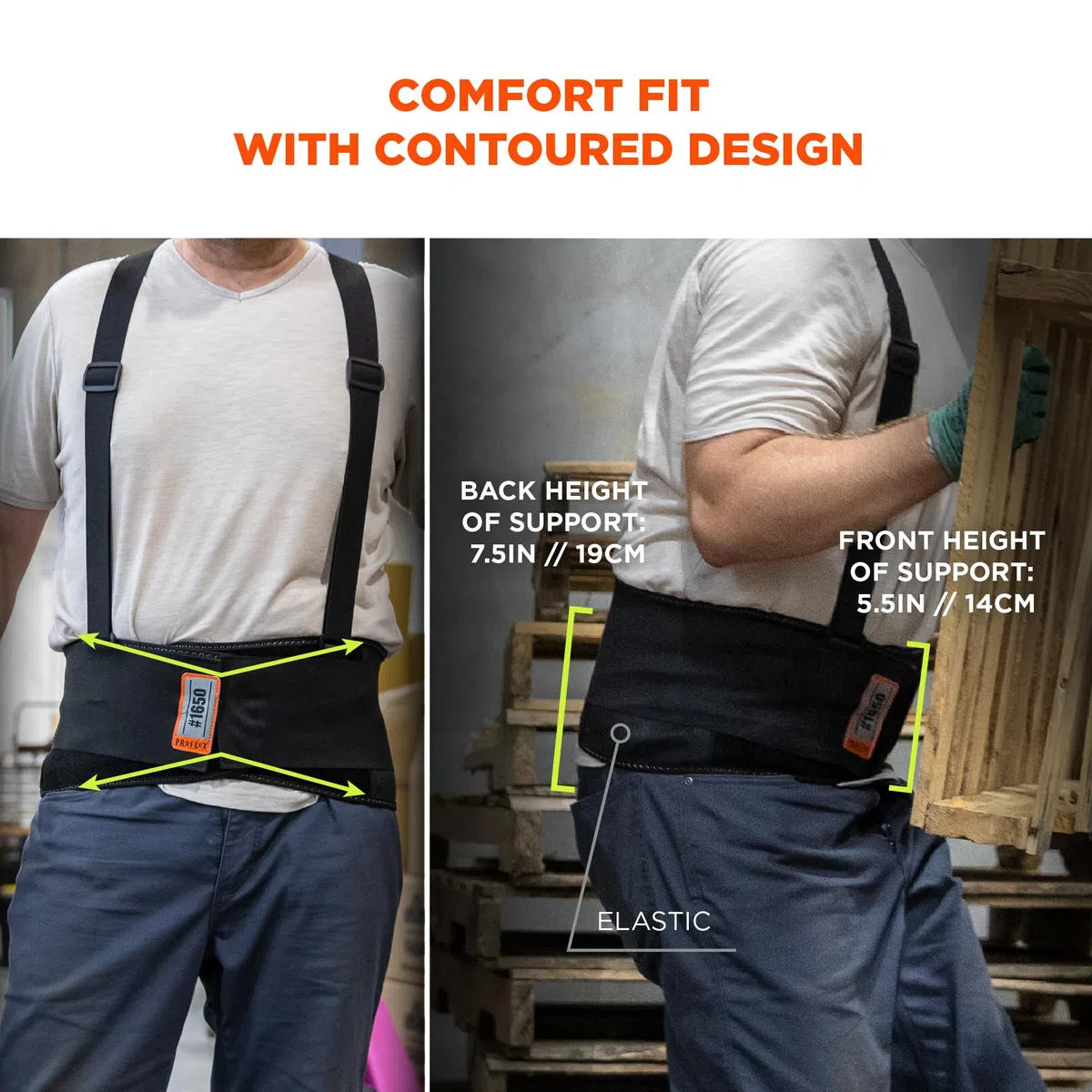 Ergodyne ProFlex 11094 économie Soutien dorsal élastique