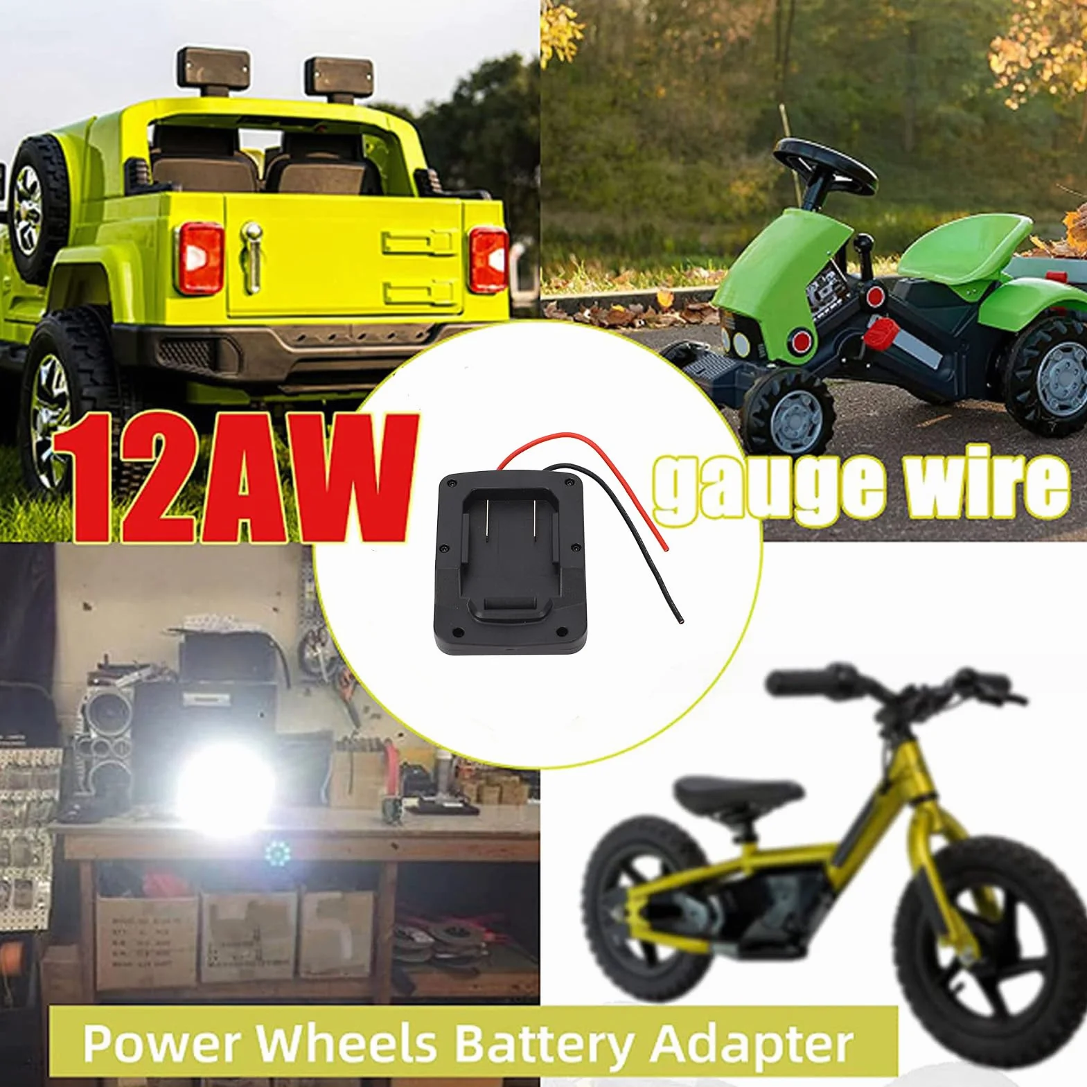 Adaptateur de Batterie D'outil électrique pour Batterie au Lithium Parkside X20V Team avec Une Large Application, Adaptateur Universel pour Batterie d'outils électriques