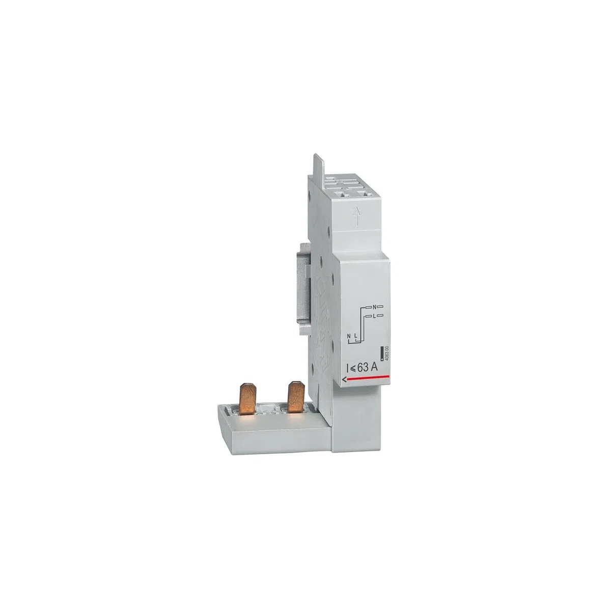 406300 Module de raccordement par le haut par peigne pour Inter différentiel 2P 63A max DX3 - AUTO - 1 module
