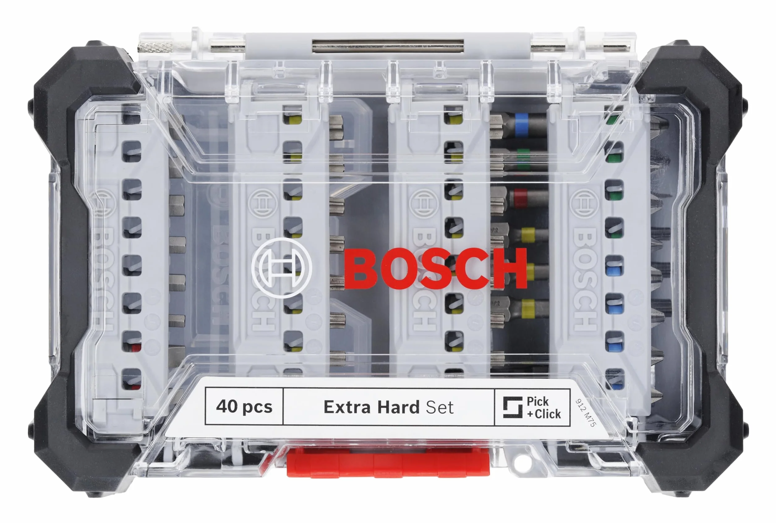 Bosch Lot de 40 embouts de vissage extra durs, 40 pièces (197 x 110,5 mm, accessoires professionnels, tournevis, perceuse)