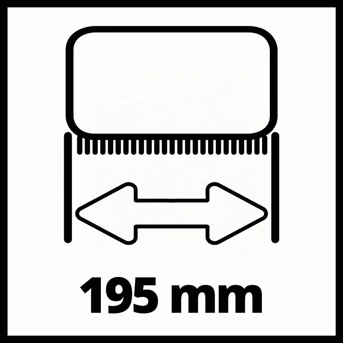 Einhell Brosse Soft pour Nettoyeur Multi-Surfaces (Compatible avec Le Nettoyeur Multi-Surfaces sans Fil PICOBELLA, adaptée aux Surfaces en Bois et gazons synthétiques, Largeur de Nettoyage 19,5 cm)