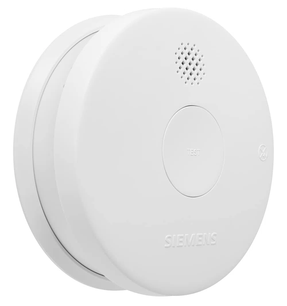 SIEMENS - Détecteur de fumée NF Autonomie 5 ans et Garantie 3 ans Delta Reflex 5TC1292-6