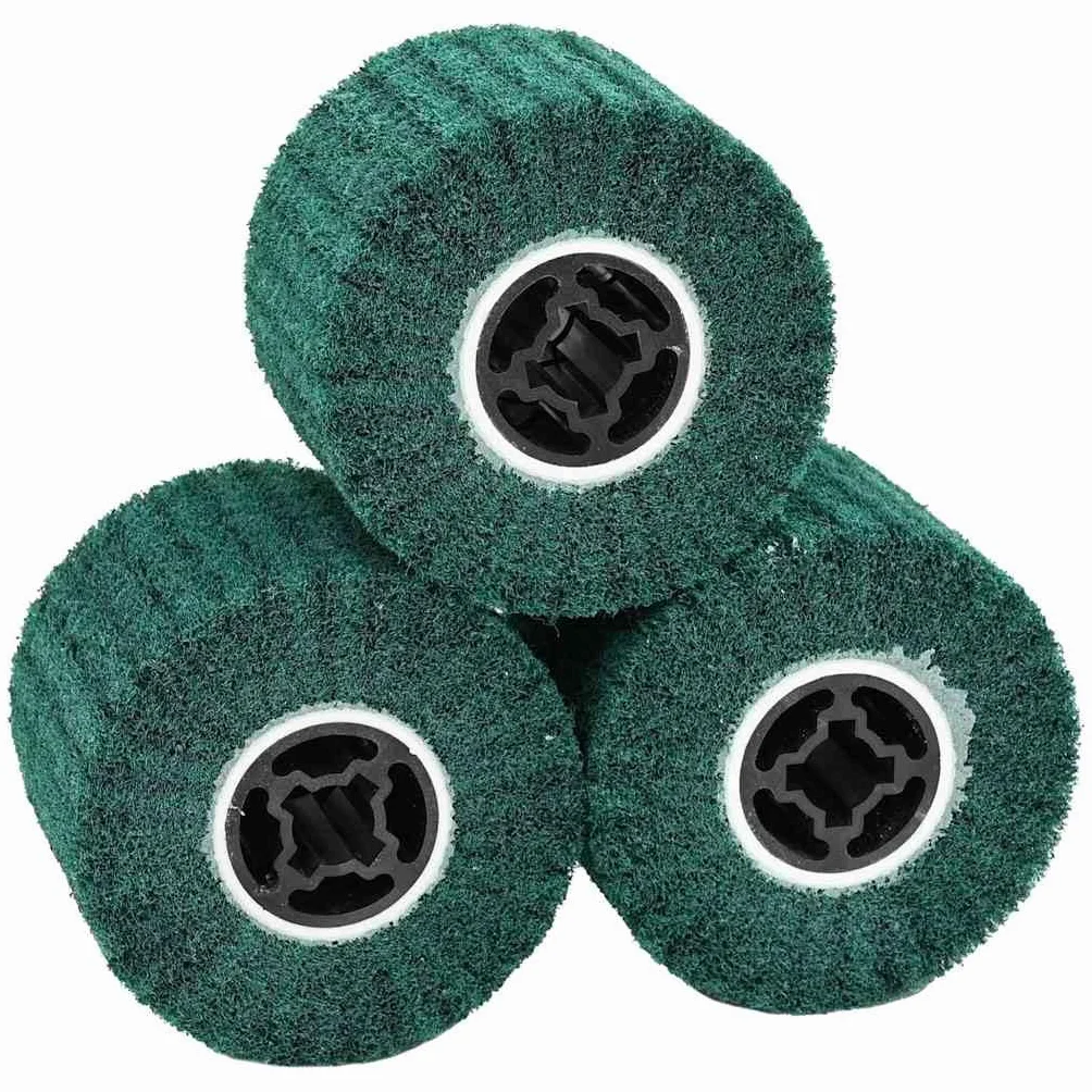 vidaXL Rouleaux de ponçage 3 pcs Vert 12 x 12 x 10 cm, Outils d'atelier pour ponçage précis, rouleaux cylindriques, accessoires portables et abrasifs
