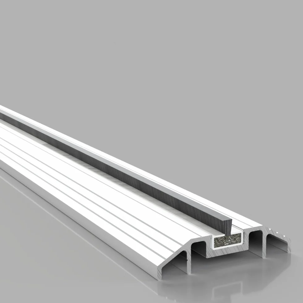 STORMGUARD 04SR8020914A Seuil en aluminium FS30 pour feu et fumée 914 mm