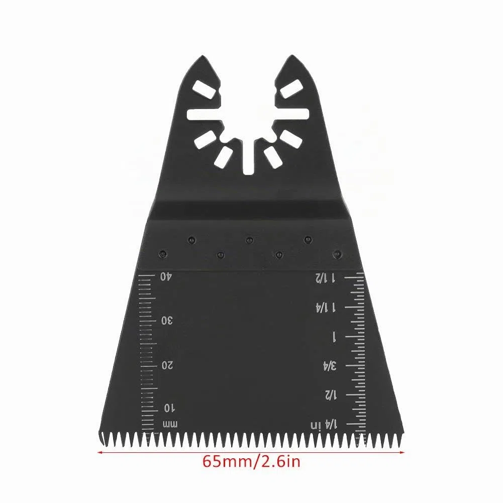Artillery Lame de Scie Oscillante, 5pcs 65mm Outil Multifonction Accessoires Kit pour Plastique, Bois, Métal, Universelle Fein Multimaster, Dremel, Bosch, Makita, Dewalt