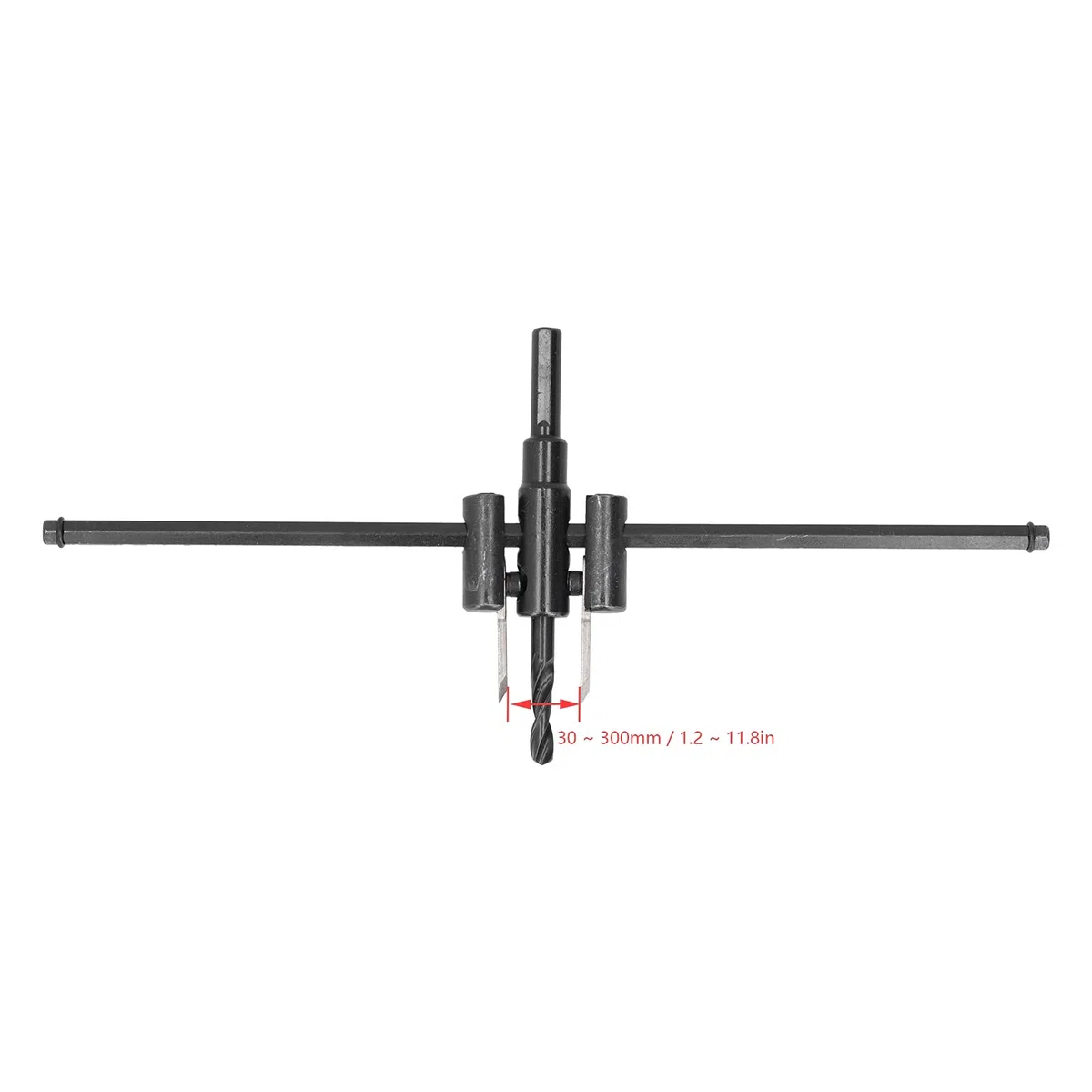 Coupe-trou circulaire réglable, kit de scie, foret à bois, coupe ronde, outil de bricolage pour le travail du bois, pour les menuisiers professionnels (30-300MM)