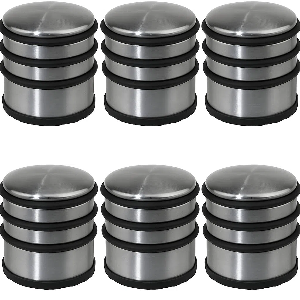 Lot de 6 stop-portes/Bloc porte - Solide & Pratique - Métal