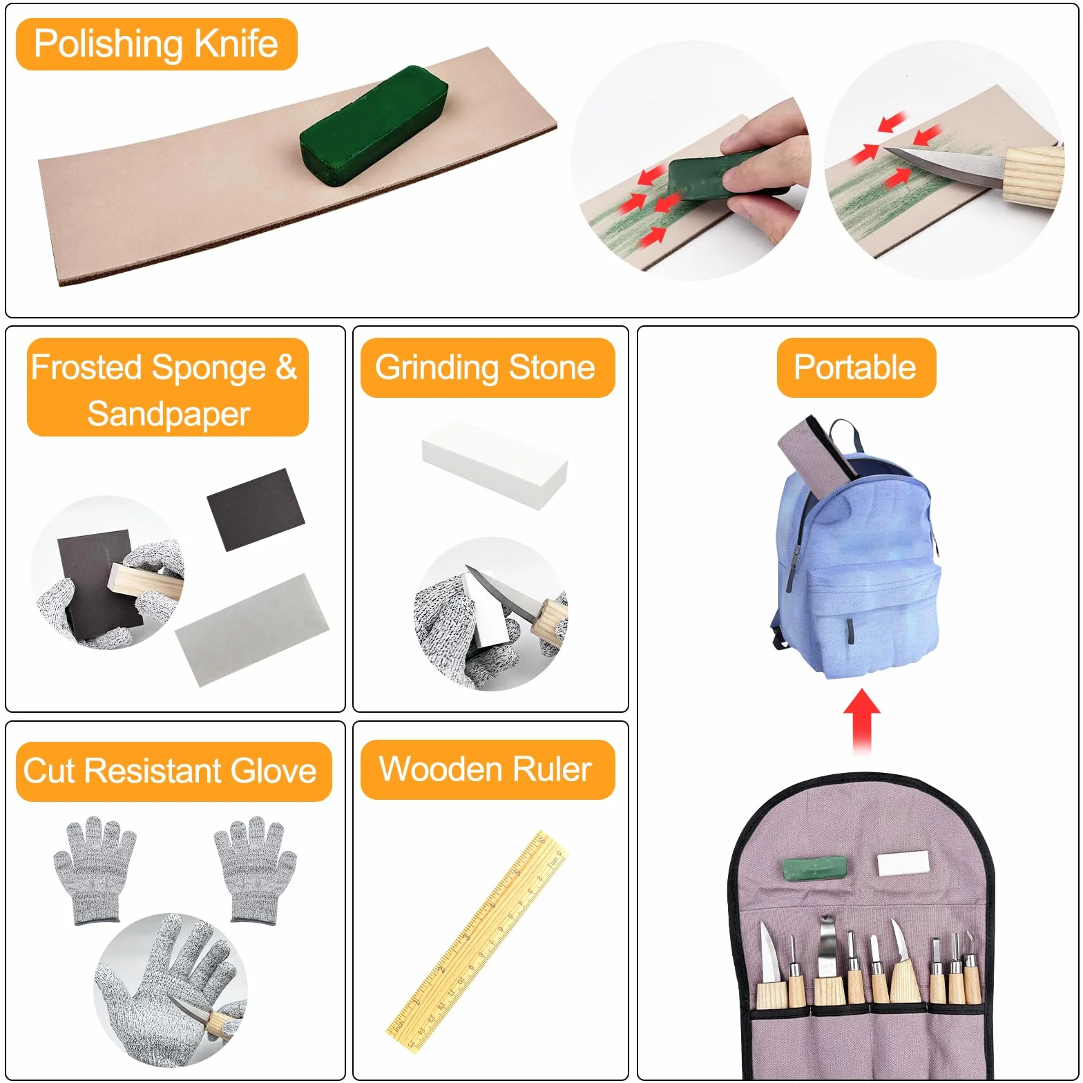 Traxenta Couteau Sculpture Bois Set, Lot de 25 Outils Sculpture Bois, 11 Couteaux de Sculpture Sur, Outil de Ciseaux à Bois Kit, DIY Outils de Sculpture, pour Débutants Professionnels Sculpteurs