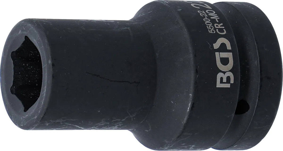 BGS 5500-22 | Douille à choc, six pans, longue | 25 mm (1") | 22 mm