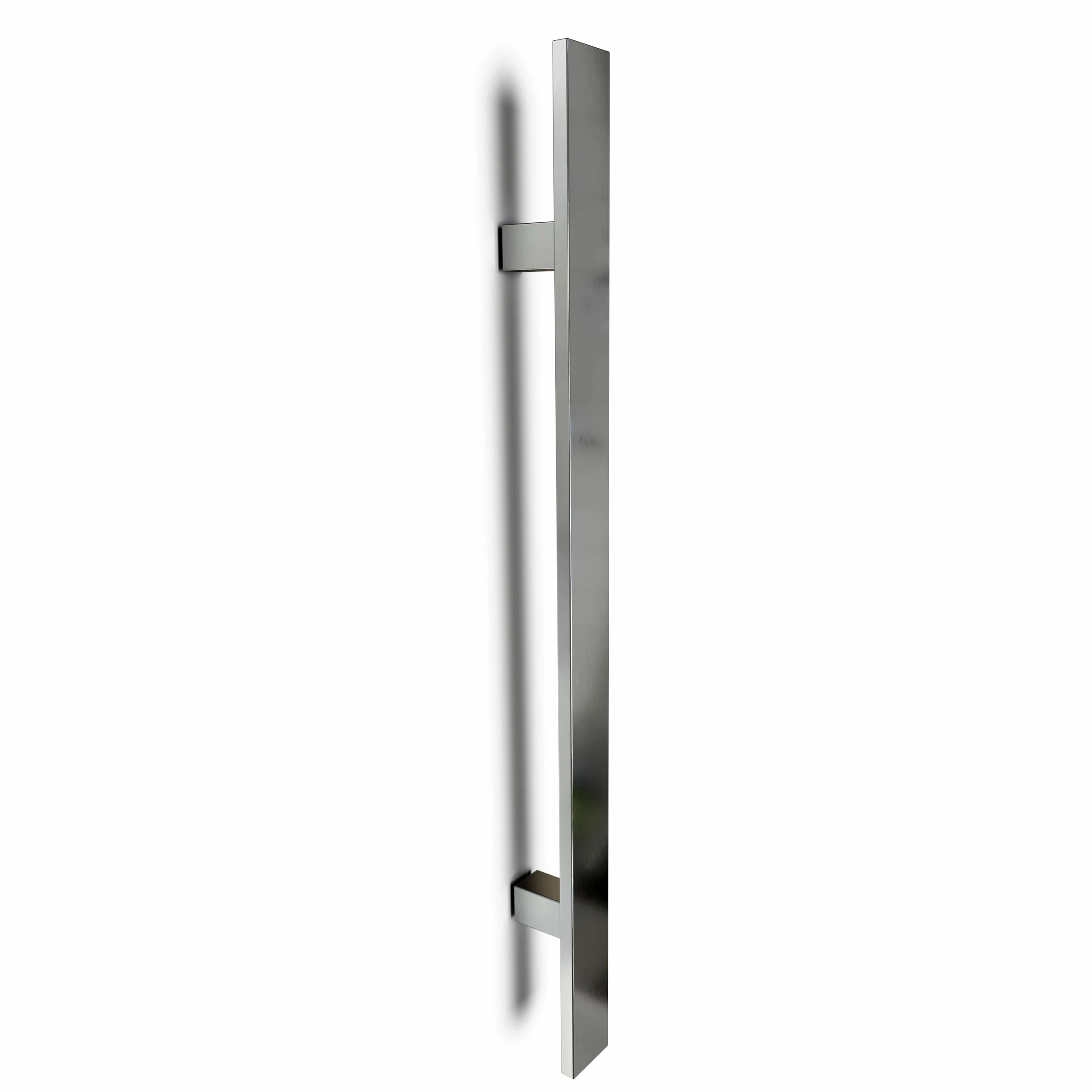 Brossé Acier Inoxydable Matériau de haute qualité Carré Rectangle Poignée de porte d'entrée Art.540 | Rectangle T-Bar | 60cm Longueur Totale