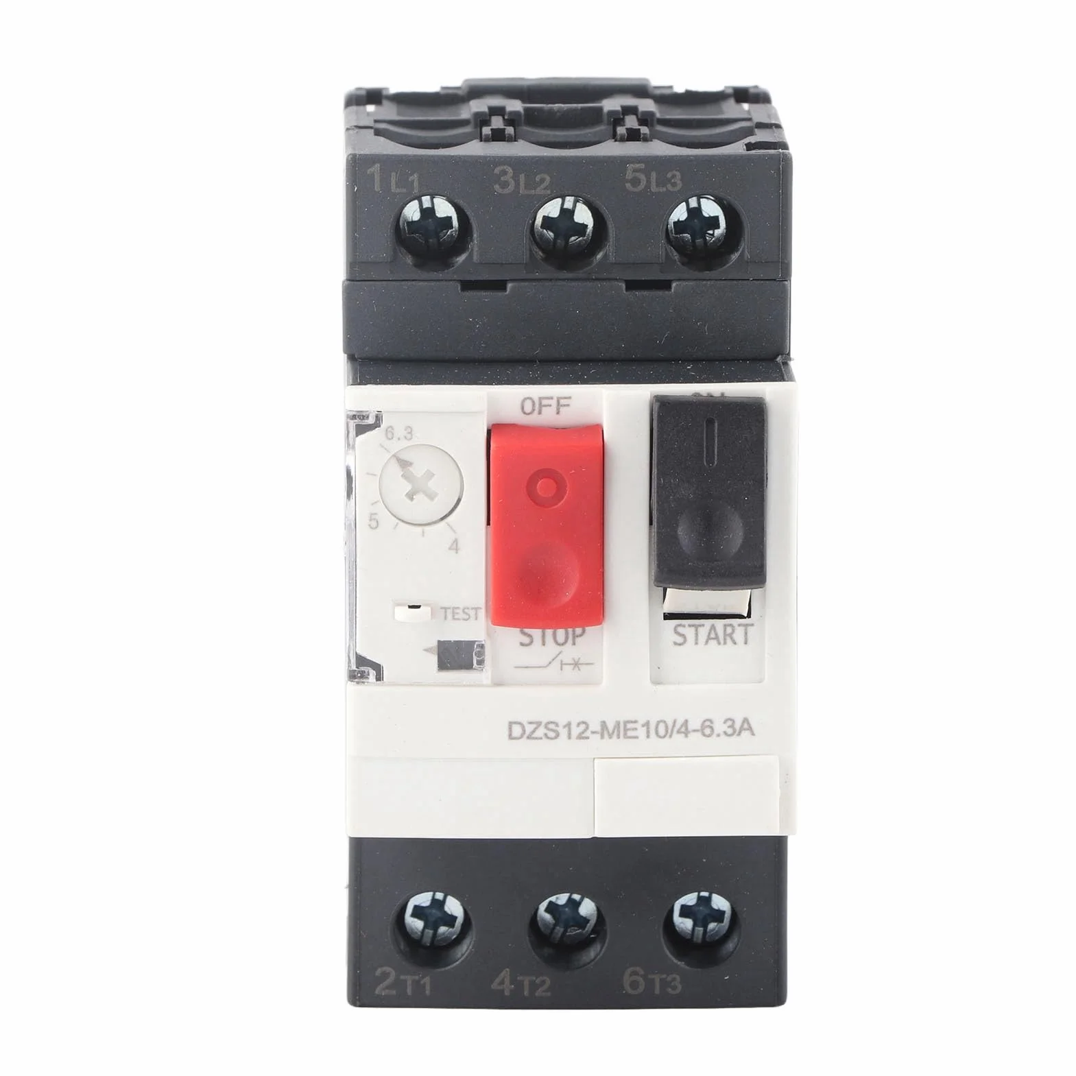 Protection de Court-circuit de Surcharge de Disjoncteur de Moteur de Bâti de Rail de Guide de 35mm pour Diverses Applications de Moteur (GV2-ME10C 4-6.3A)