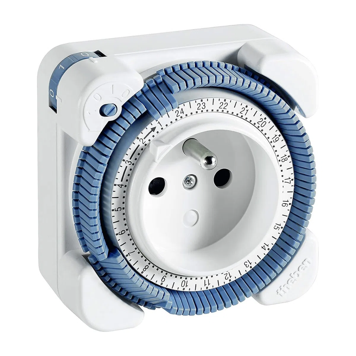 Theben 0260841 Timer 26 I Prise programmable analogique pour l'intérieur, l'original en qualité premium I programmateur minuterie I Type E I LED 400 W I safety-plus