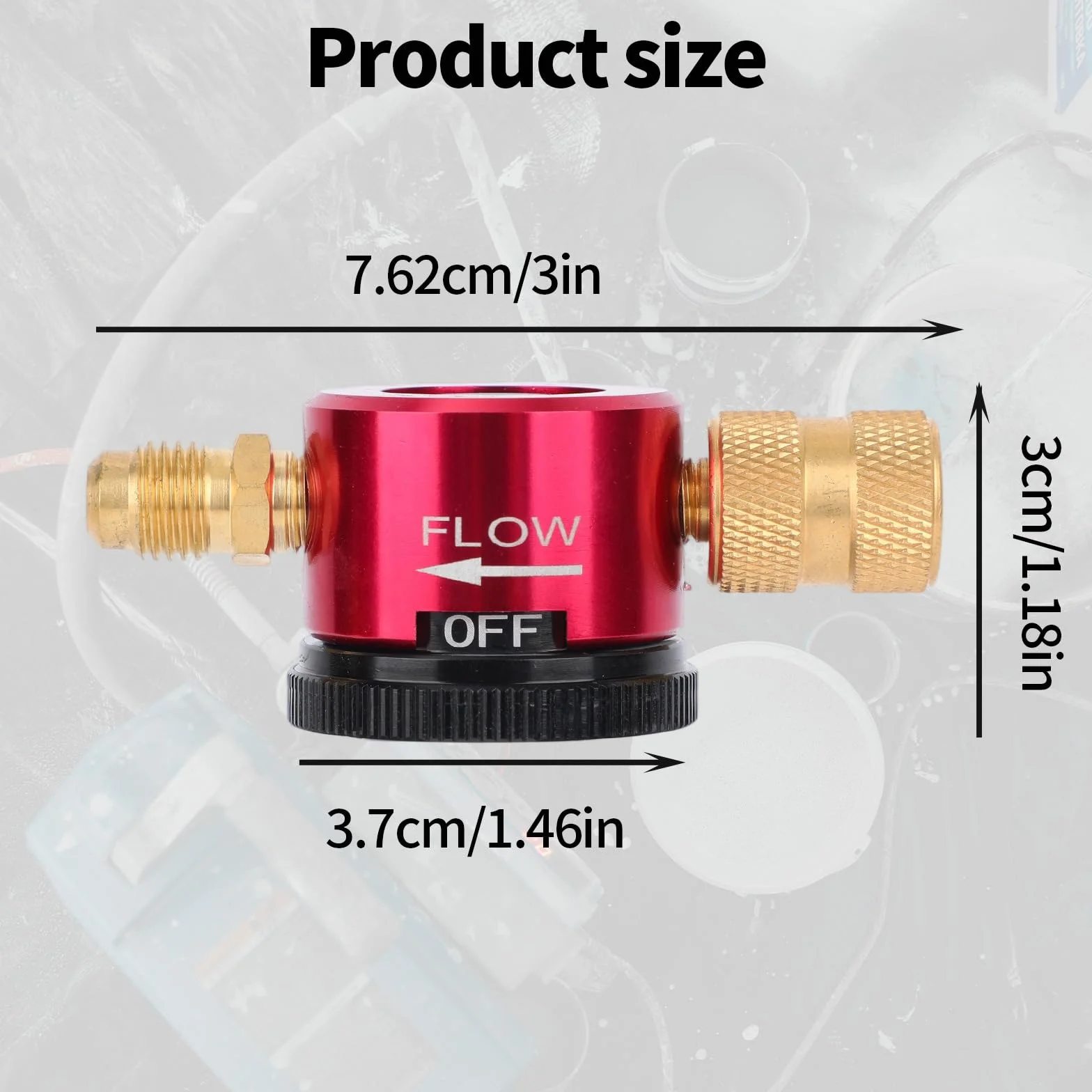 Outil Purge d'Azote en Laiton pour HVAC, Adaptateur Régulateur Débit Brasage d'Azote à 3 Modes avec Connexion Évasée 1/4" Équipement Essentiel d'Entretien et de Brasage HVAC