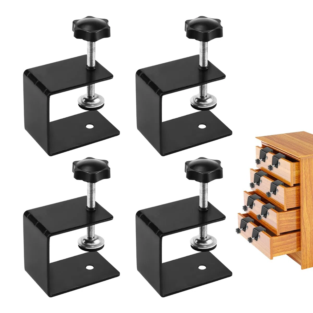 Serre Joint Menuisier en C, 50 mm Réglable Pince C, Cabinet Clamps, Acier Inoxydable, Mini Pince Serre Joint Dormant, pour Fixation du Bois, Fabrication et Bricolage