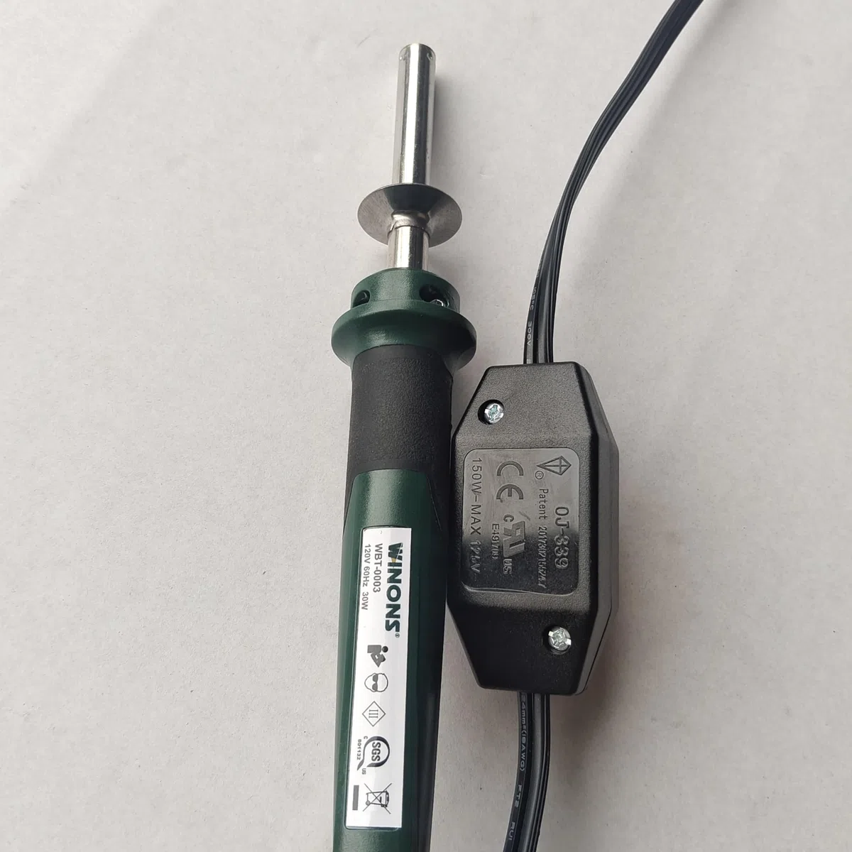 WINONS Kit De Combustion de Bois Pour Adultes 25 pièces – Outil de découpe multifonctionnel avec fer à souder, Kit de pyrogravure avec commutateur à température réglable - WBT-0003