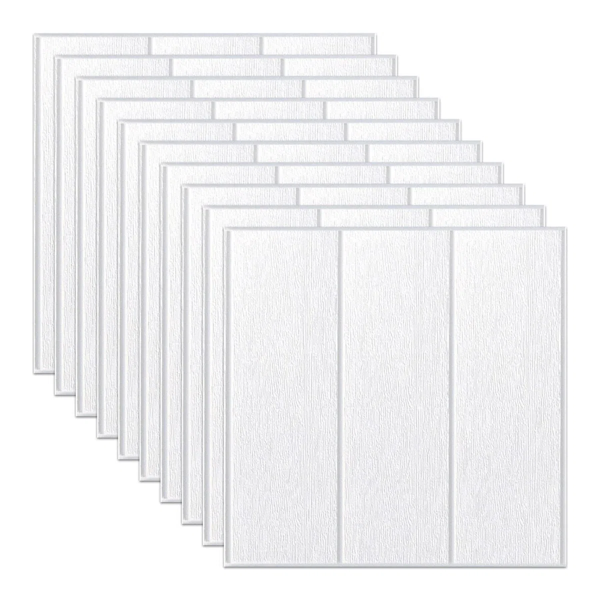Lot de 20 papiers peints en briques 3D, 35 x 35 cm, carreaux muraux auto-adhésifs, panneau mural 3D étanche, décoration de la maison