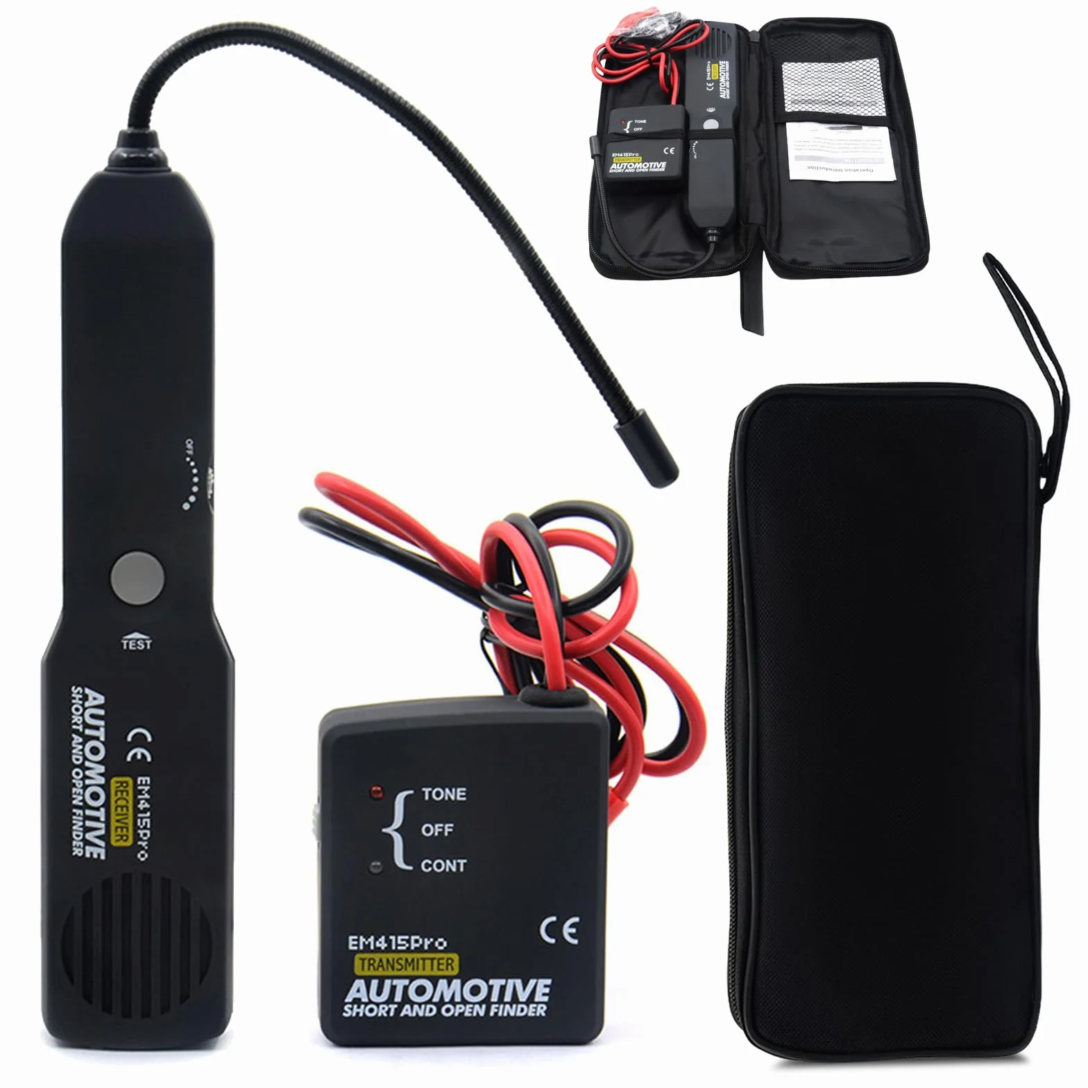 Testeur De Circuit, Testeur De Câble, Traceur De Fils, EM415PRO L'appareil De Contrôle De Câble, Detecteur De Cable Electrique, Détecteur Circuit Automobil, Câble Tracker, Traceur De Câble Portable