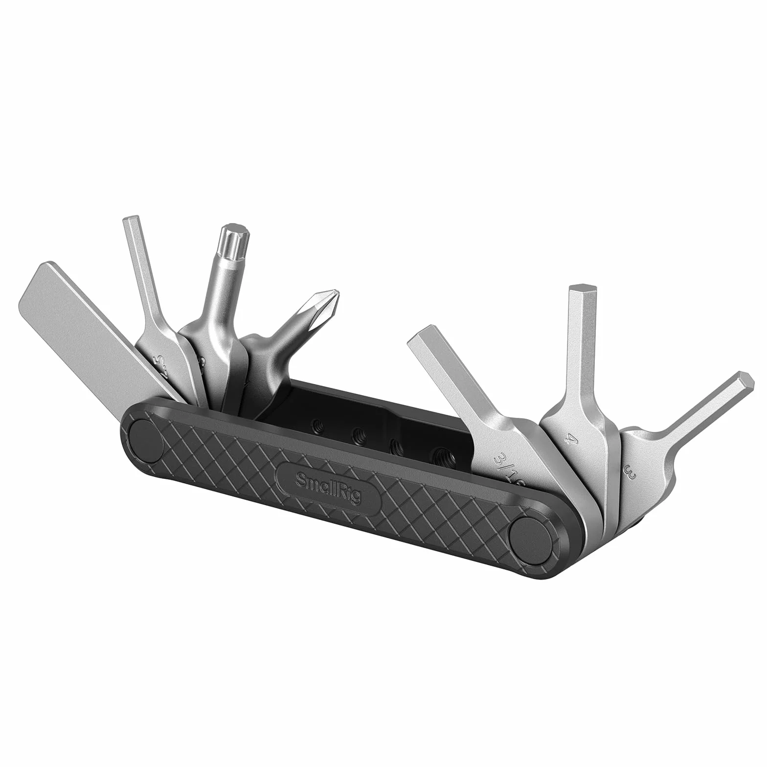 SMALLRIG Ensemble d'Outils Pliants avec Tournevis et Clés Hexagonales, Sept Outils Fonctionnels Inclus, Noir - 4681