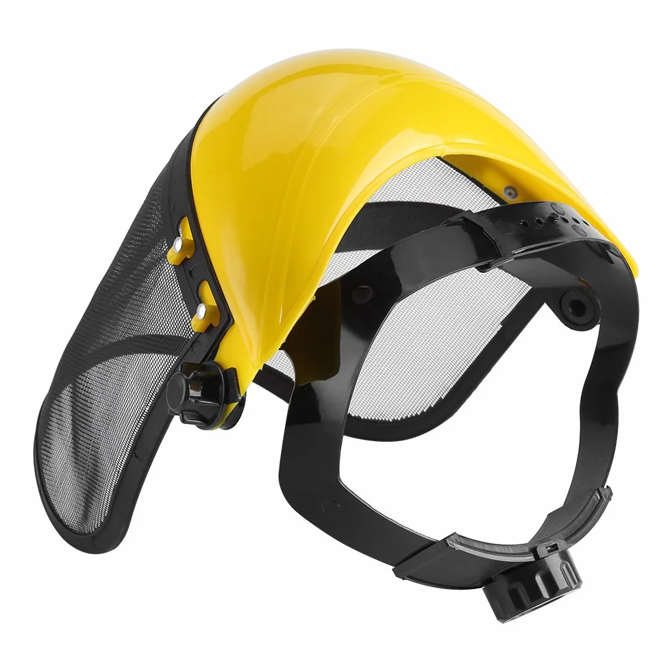 Casque de Protection Visière Ecran Grillagé Chapeau Visière pour Casque de Sécurité Professionnel