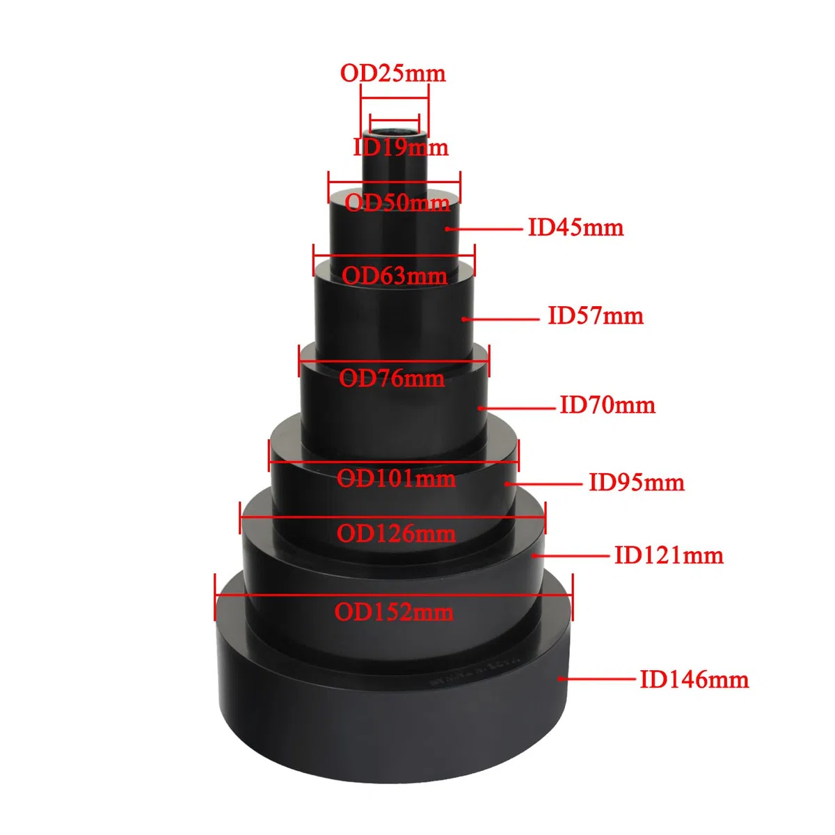 Réducteur aspirateur copeaux bois adaptateur pour menuiserie dépoussiéreur cyclonique tuyau flexible manchon ABS atelier industriel poussière raccord extracteur chantier aspiration meuleuse