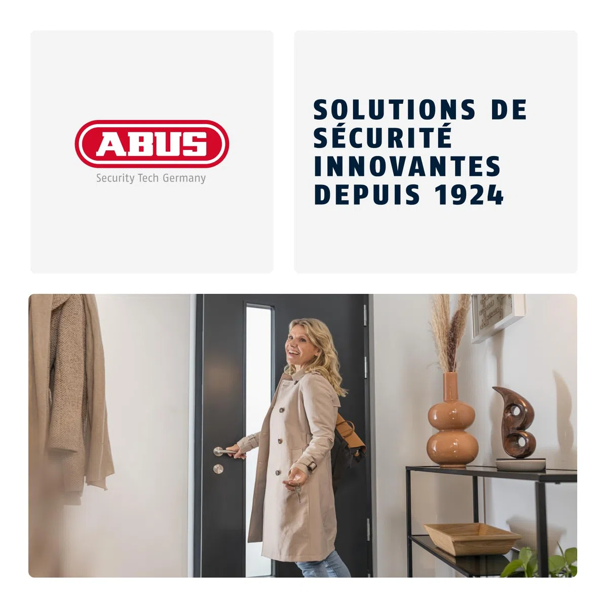 ABUS Protection Volet Roulant RS97 - Protection Anti-Soulèvement pour Volet Roulant - Montage Sans Perçage ni Vissage - Niveau de Sécurité 2 - 08187 - Lot de 2