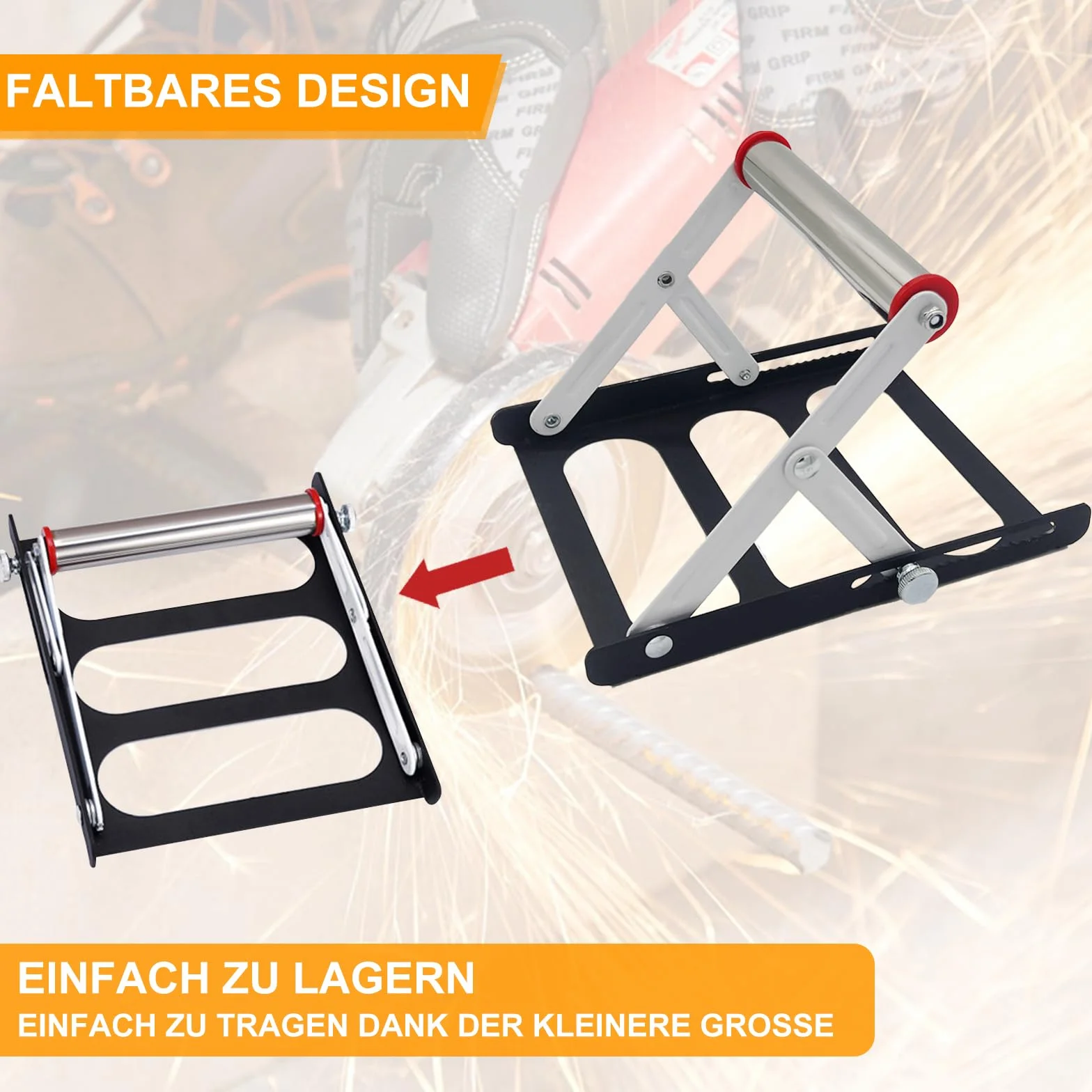 2PCS Support Réglable pour Machine de Découpe en Métal - Tréteaux Réglables pour Scie de Table et Travail