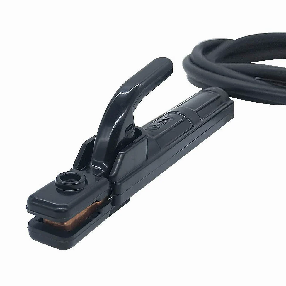 Pince de maintien pour électrodes de soudage avec porte-électrodes 200 A ou 300 A (16 mm²/200 A mandrin 9 mm (3 m)
