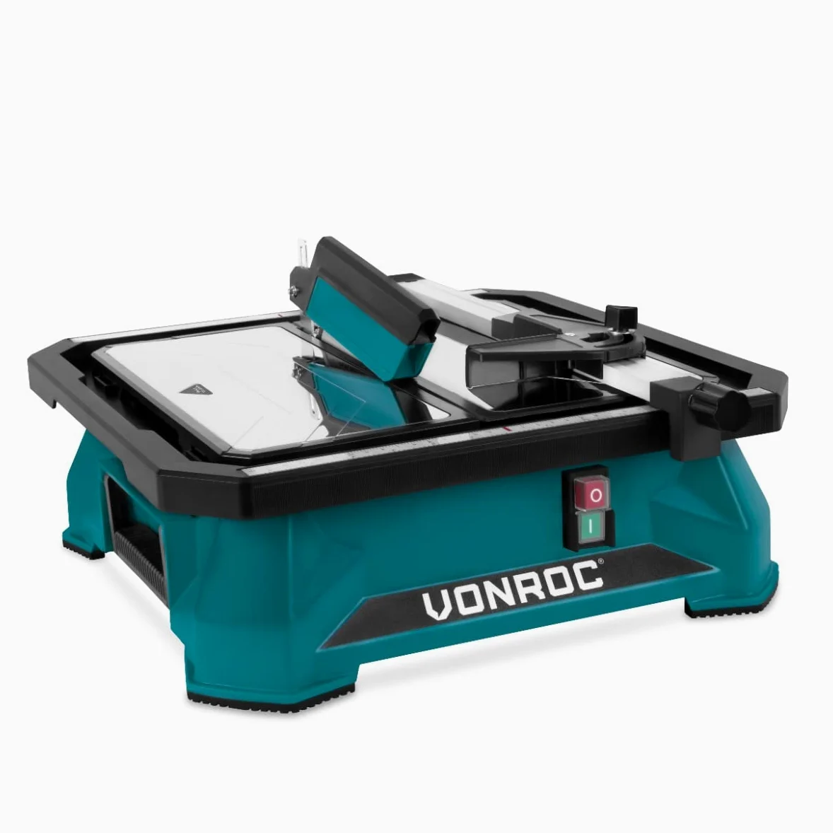 VONROC - Coupe-Carreaux Électrique Filaire 650W - Lame Ø180mm - Réservoir d'Eau Intégré - Plan de Travail 43 x 43 cm