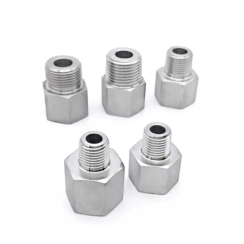 Raccord réducteur femelle M10 x 1 mm vers mâle NPT 1/4" for tuyau, manomètre haute pression
