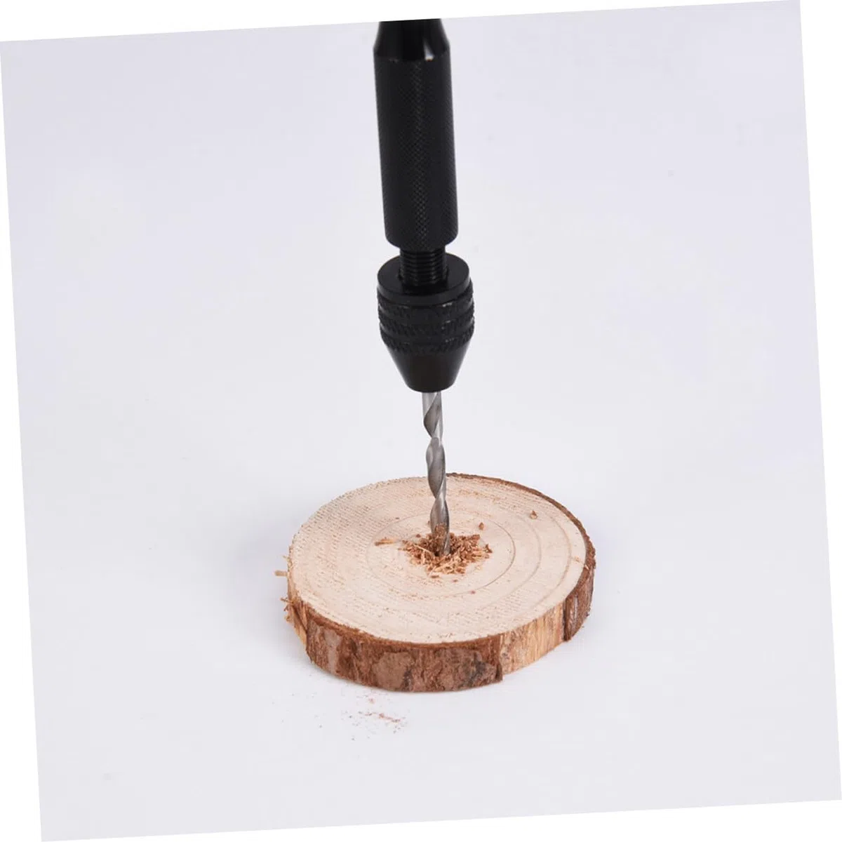 HOMSFOU 20pièces Perceuse à Main Avec Étau Forets Rotatifs Outil De Modélisme Pour Bois Résine Bijoux Et Autres Matériaux