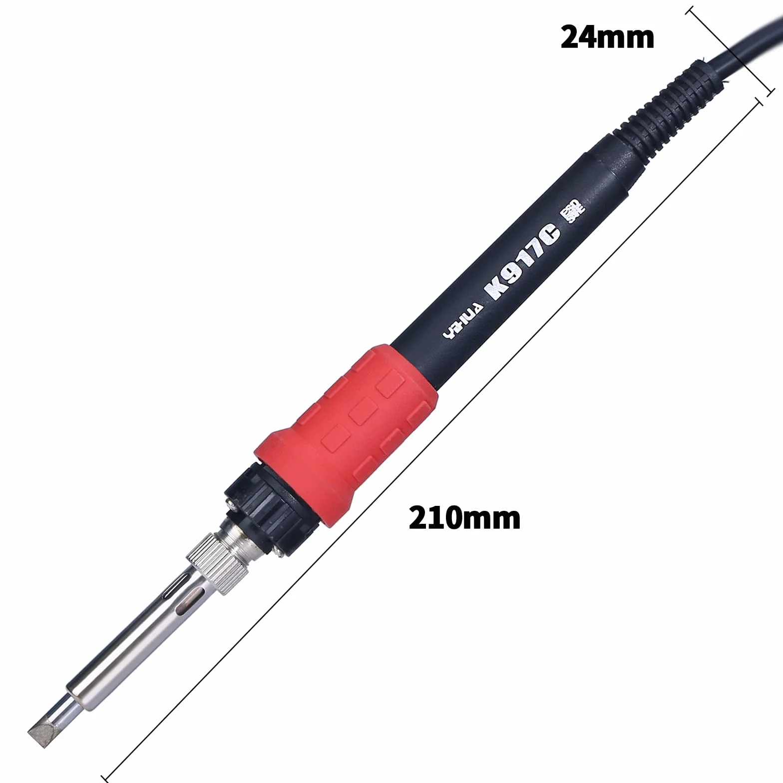 YIHUA K917C Poignée de fer à souder de rechange pour station de soudage YIHUA 938BD-I 948D-III 939D+III EVO 995D+EVO 853AAA-I 948DQ-III