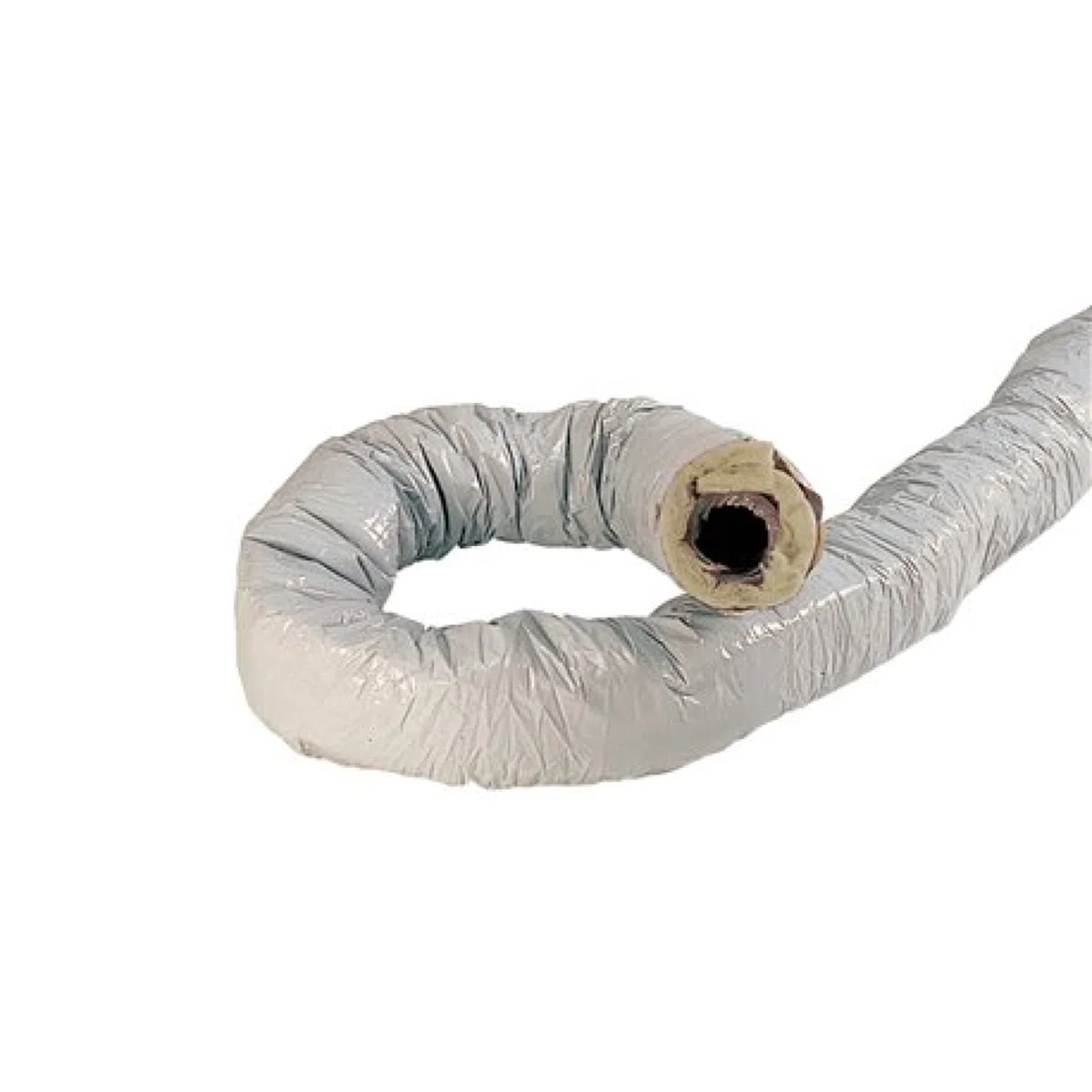 gaine pvc - isolée - diamètre 80 mm - 6 mètres - atlantic 423050