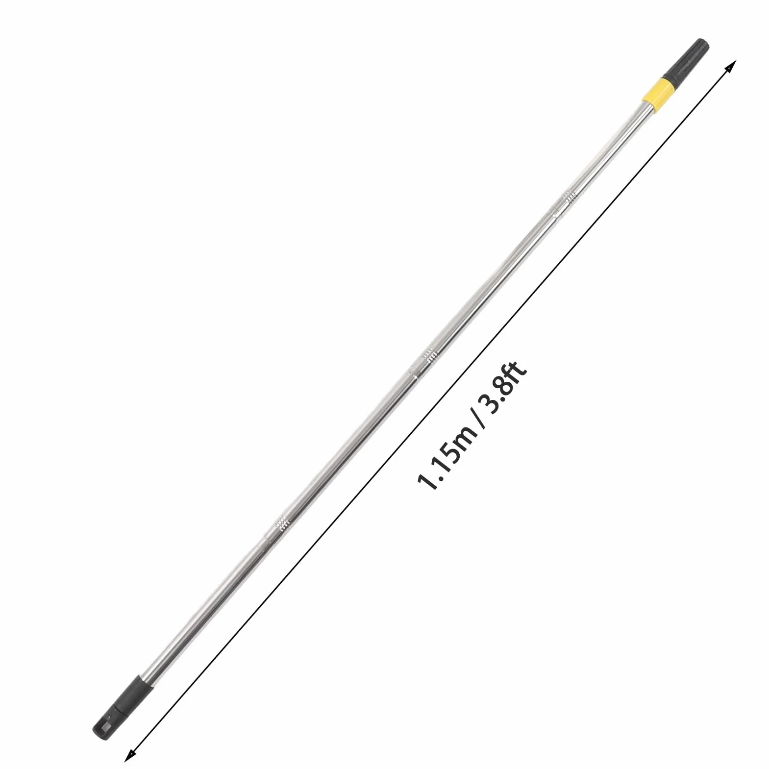 Perche d'extension, Construction robuste avec joints baïonnette Acier inoxydable polyvalent pour peinture murs ampoules nettoyage gouttières