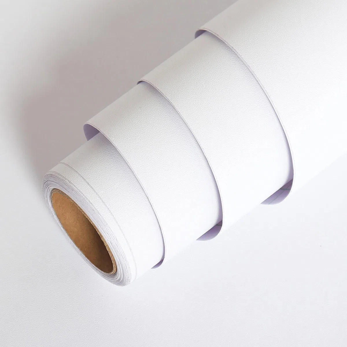 LACHEERY Papier Adhesif pour Meuble Blanc Mat 60cm x 400cm Papier Peint Autocollant Mural Moderne Vinyle Film Vinyle Autocollant Blanc Uni Imperméable pour Comptoir Mur Stickers Frigo Cuisine