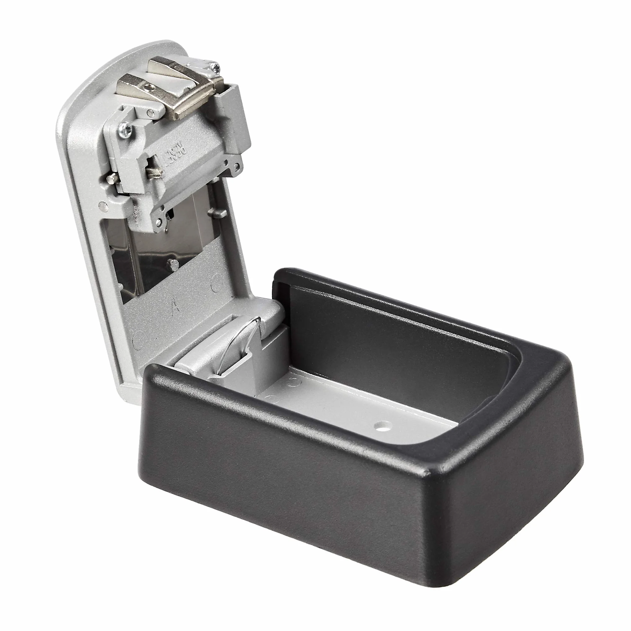 Amazon Basics Boitier mural range-clé, Serrure à combinaison, Noir, 3.5 x 8.6 x 12 cm
