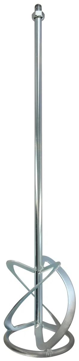 TIVOLY - Mélangeur Matières Épaisses M14 pour Malaxeur - L600mm - Ø120mm - Tige Acier Carbone - Robuste et Efficace