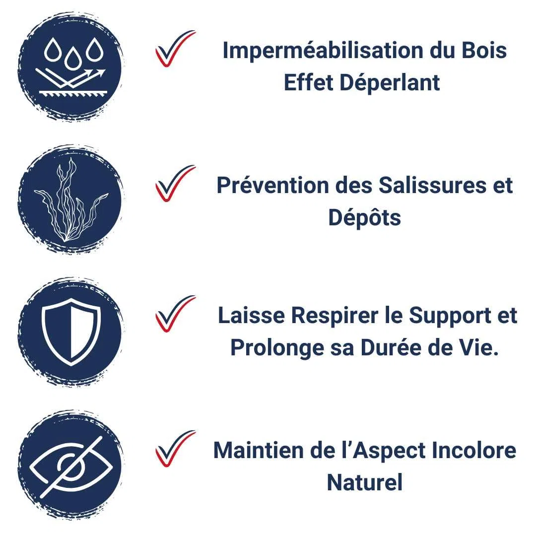 Hydrofuge Bois - Codeve Bois - 1L - Intérieur/extérieur - Pour Votre Terrasse, Bardage, Volet, Lambris Ou Meuble En Bois.