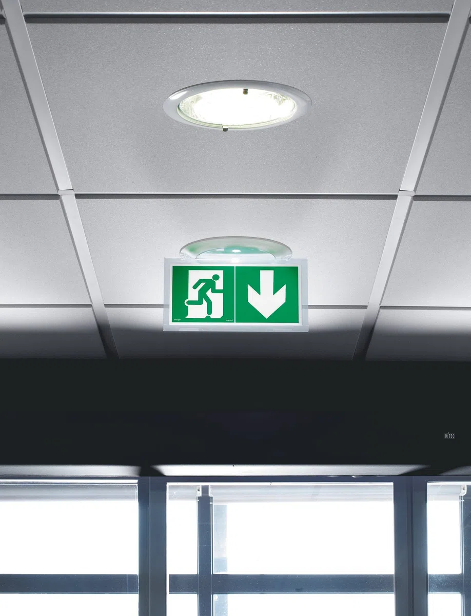 legrand - BAES d'évacuation saillie à LEDs - Sati connecté visibilité augmentée pour ERT & ERP - 45LM - 1H-ip43 ik07