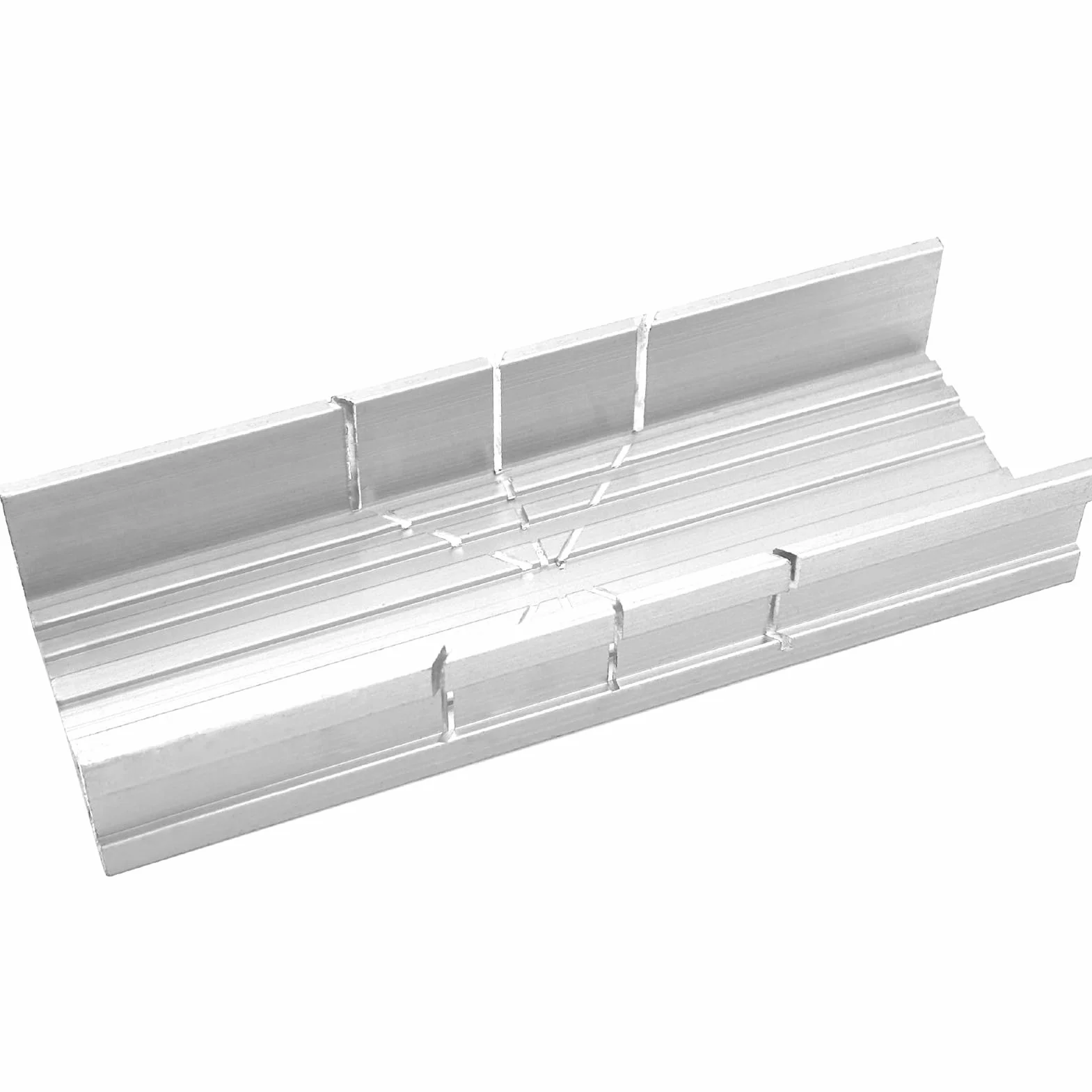 Petite boîte à onglets en métal argenté de 13 cm - Construction en aluminium et en acier - Pour bricoleur, menuisier
