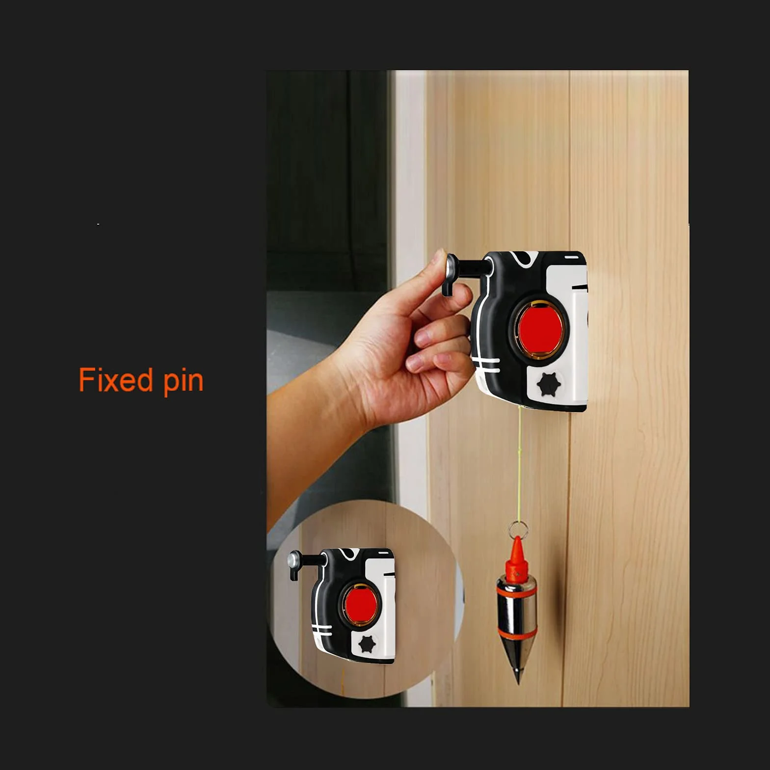 Fil à Plomb Magnétique, 310g Plumb-Rite Bobs à Plomb Magnétiques Avec Cordon à Rappel Automatique De 4,5m, Plumb Bob Setter Outil De Mesure Vertical Pour La D'industrie De Construction