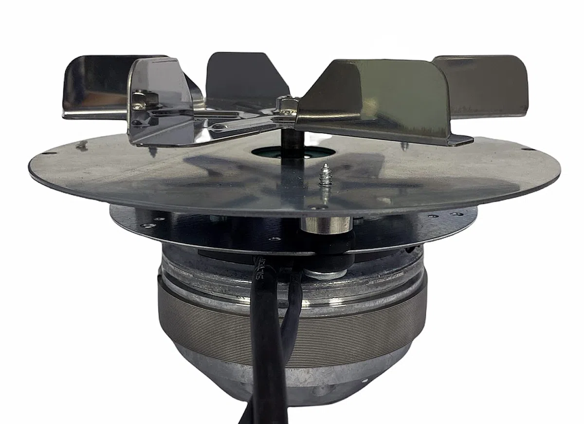 eRicambi Extracteur aspirateur de fumée pour poêles à granulés, avec codeur EBM R2E150-AN91-13, ventilateur Ø 150 mm, puissance 32 W, tours jusqu'à 2400 tr/min, débit maximal : de 185 m3/h