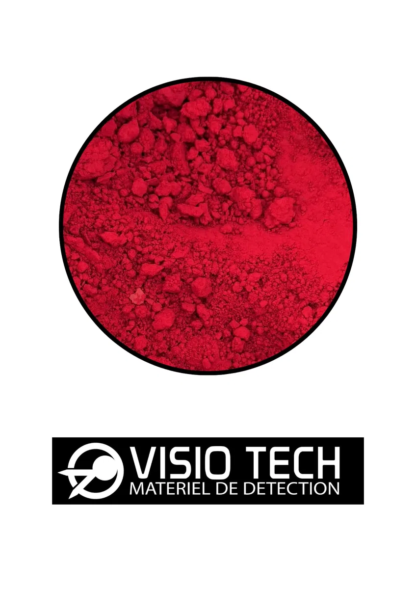 VISIO TECH – Colorant de repérage Rouge en poudre 50 g – Soluble dans l’eau – Traçage des réseaux d’eau, Recherche de fuites & Contrôles d’étanchéité – Haute visibilité