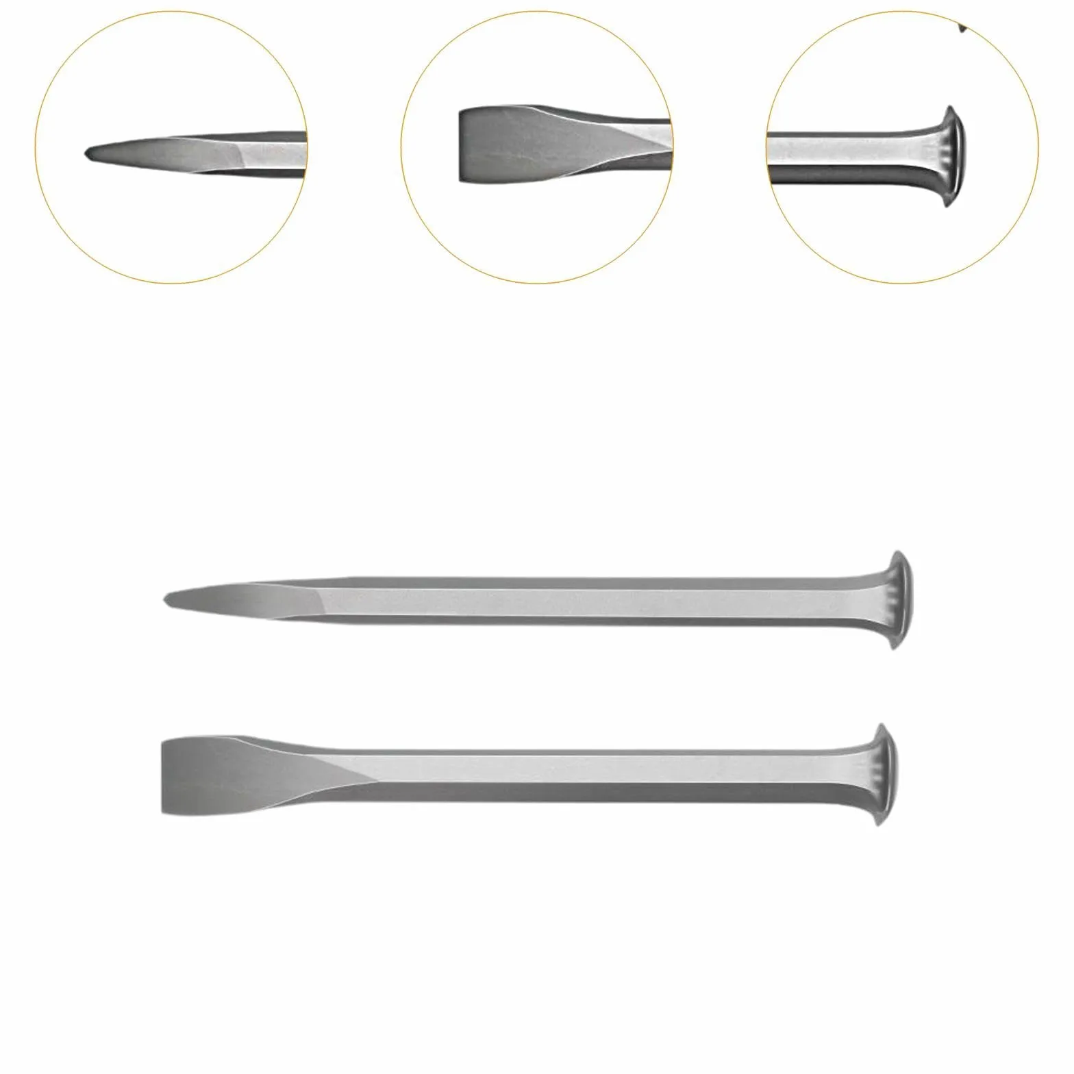 Ensemble de 2 outils de taille en pierre, ciseaux à maçonnerie de qualité supérieure pour diverses applications, 250MM