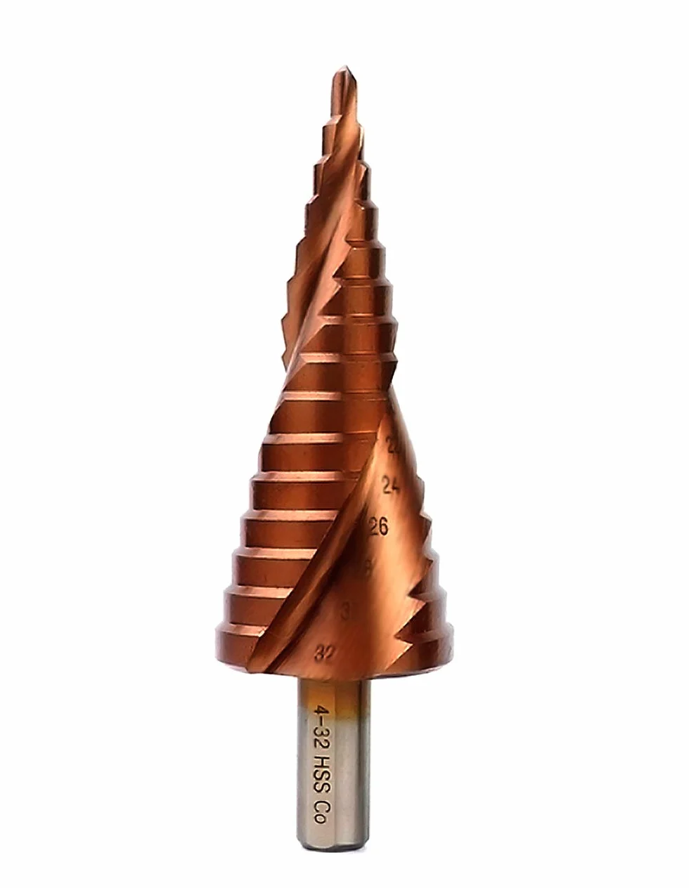 Mengshen Forêts Cobalt Étagés 4-32mm HSS M35 Rainure Spirale Découpe Perçage Acier Inoxydable Plaque Trempe Poignée Triangle