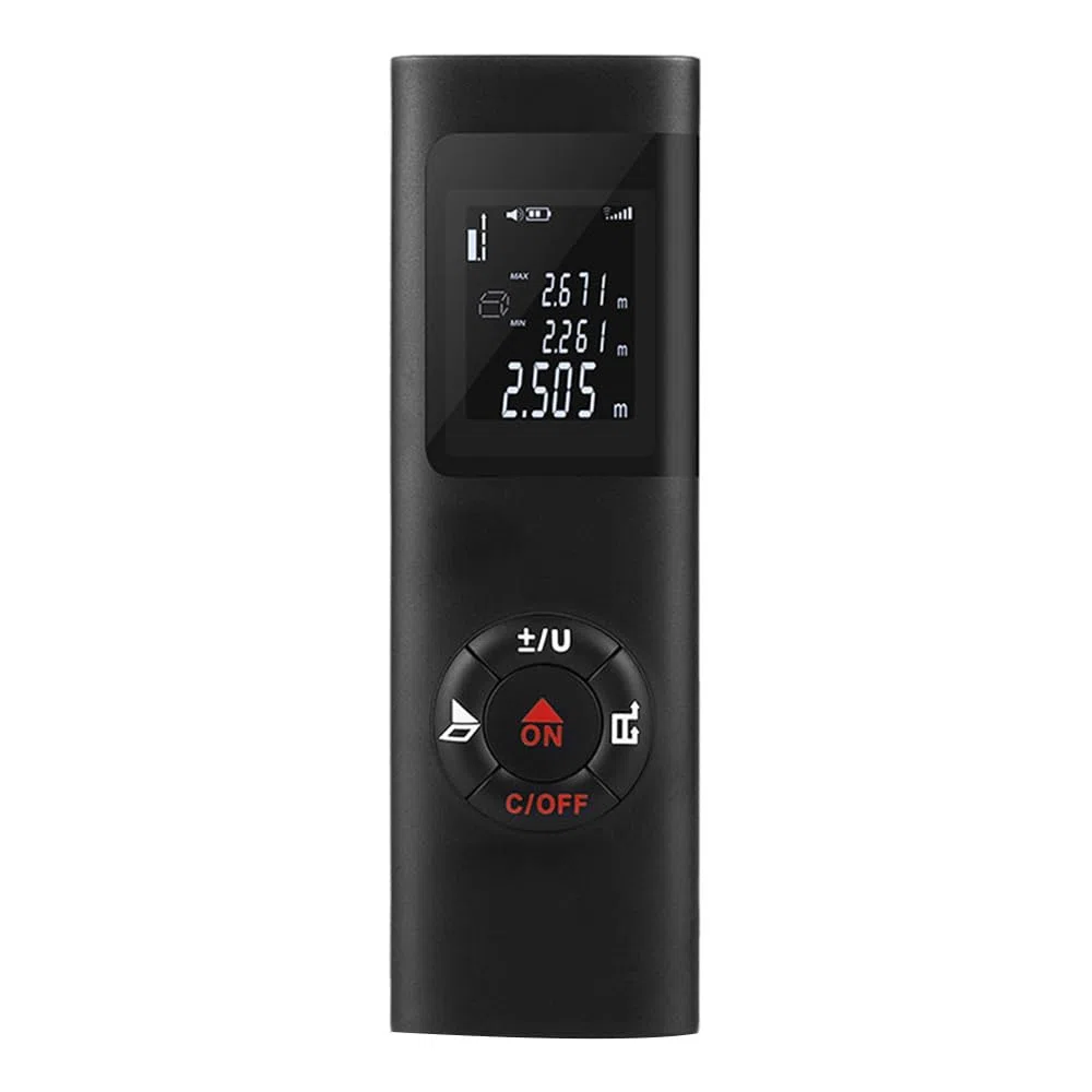 TopHomer JQ40 Télémètre Laser, Mesureur Numérique Portable à Rétroéclairage LED, Outil Portatif pour Mesure de Distance/Superficie/Volume